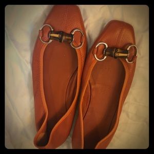Orange Gucci flats 9.5